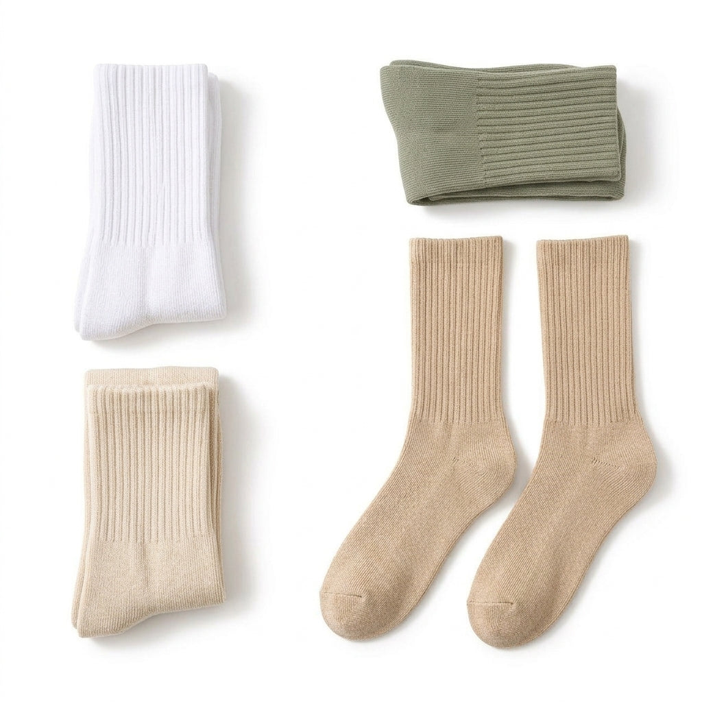 Earth tone four color sock set