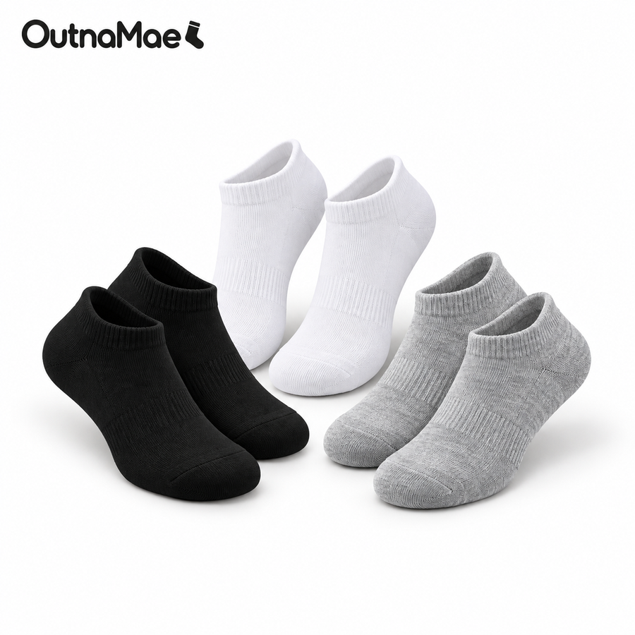 OutnaMae™ Essential Low-Cut Socks – 3-Pair Neutral Pack